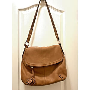 BRIGHTON  KARINE Double Flap Unique Messenger saddle bag  Flowered Hobo Purse